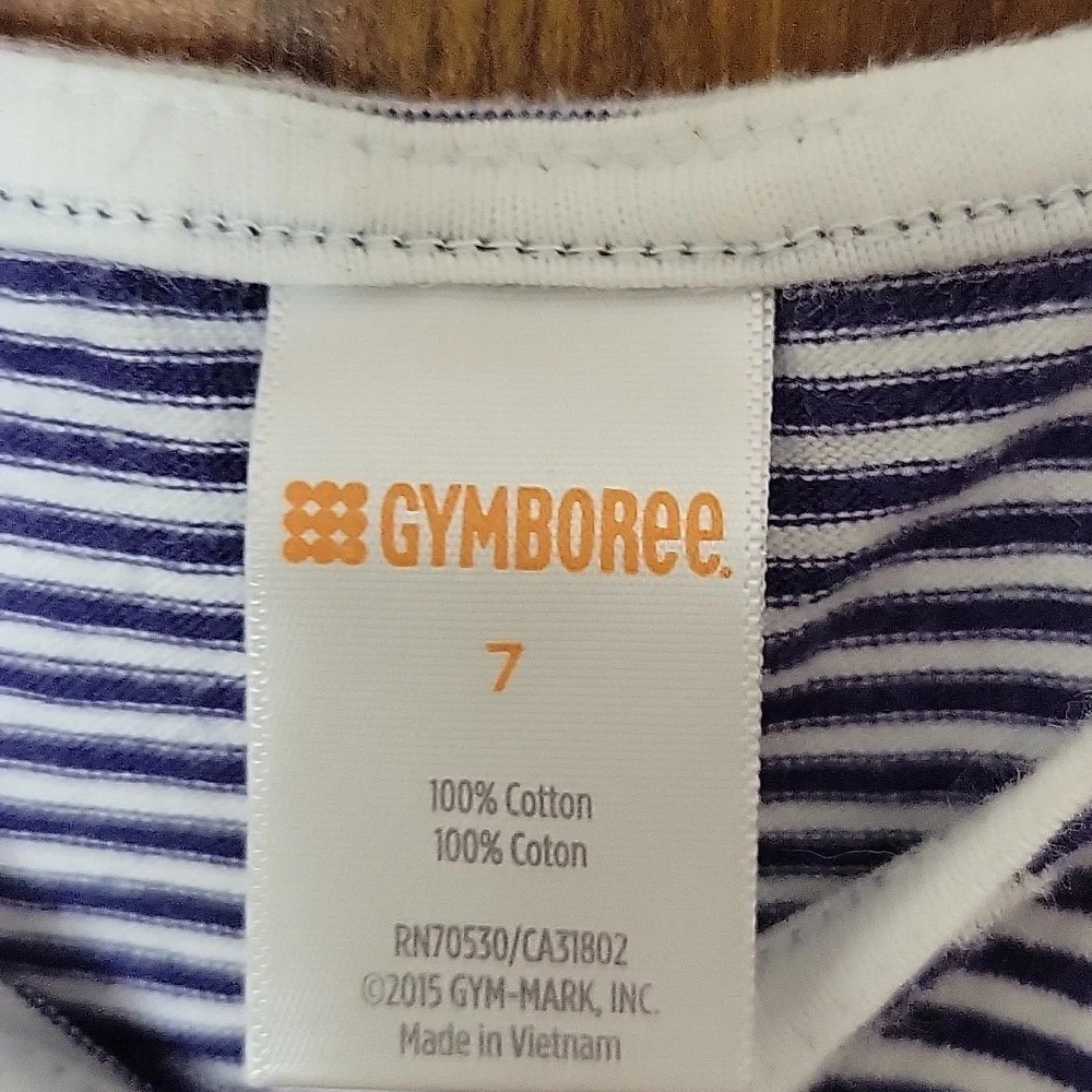 Gymboree Striped and Polka Dot Girls Dress Sz 7